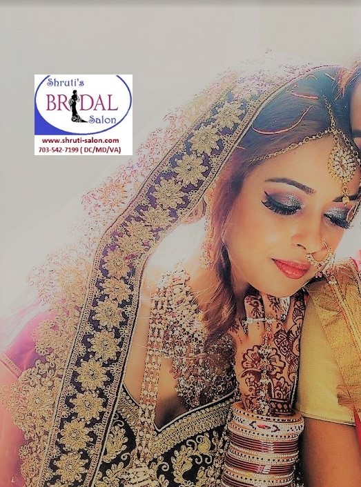 Top reviewd Indian Bridal Make-up Artist, Bridal hair stylist & Bridal Henna Artist  in Virginia / DC / MD ,(www.shruti-salon.com)