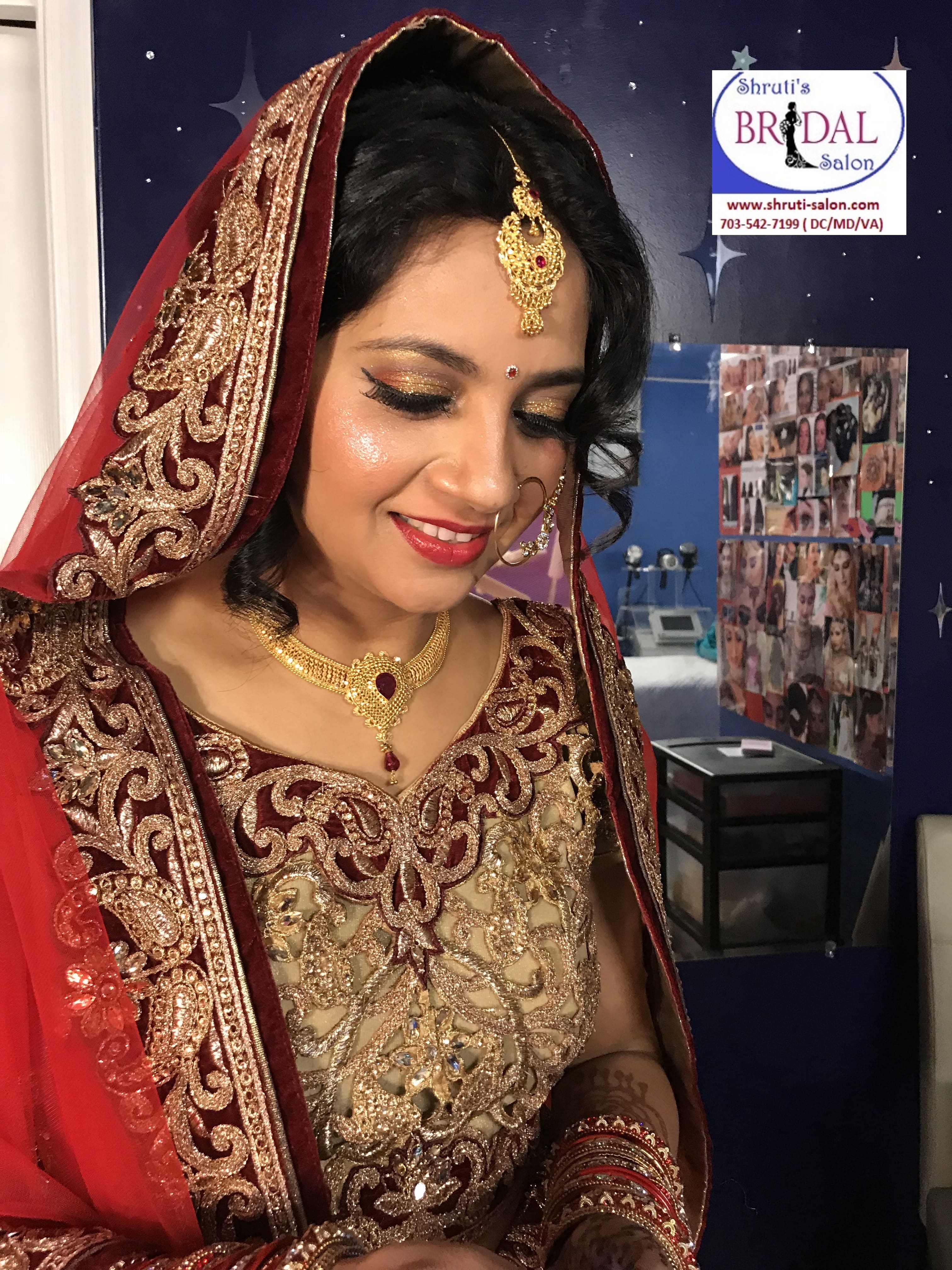 Top reviewd Indian Bridal Make-up Artist, Bridal hair stylist & Bridal Henna Artist  in Virginia / DC / MD ,(www.shruti-salon.com)